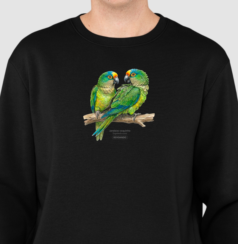 Traços Alados - Jandaia-coquinho - Moletom