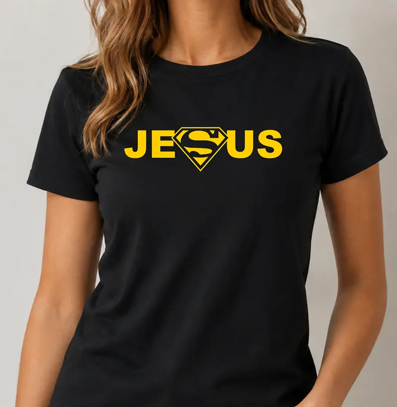 Camiseta Feminina Jesus Super - Camiseta