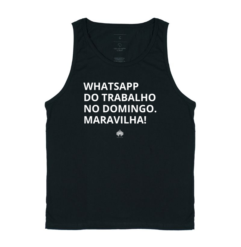 Whatsapp do trabalho no domingo. Maravilha! - Regata
