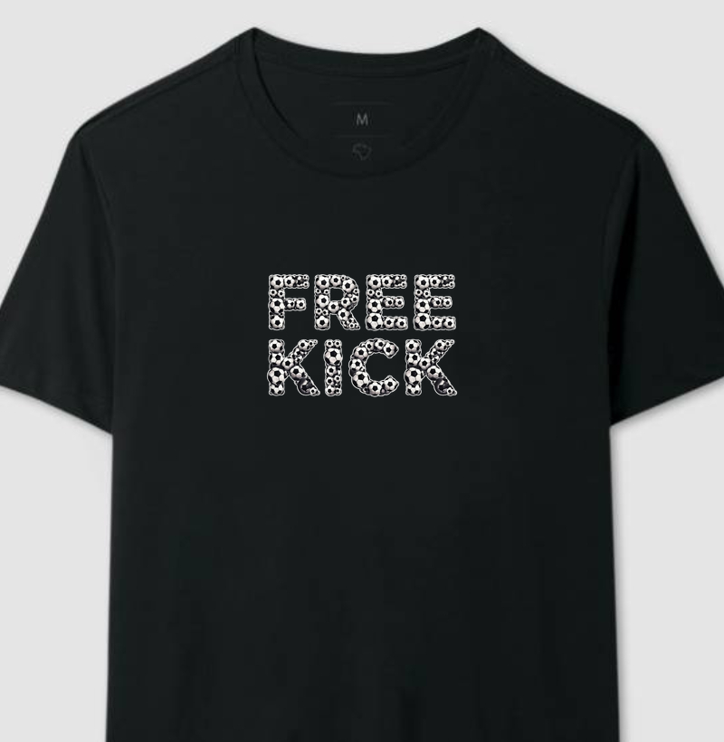 CAMISETA FREE KICK BOLAS FUTEBOL