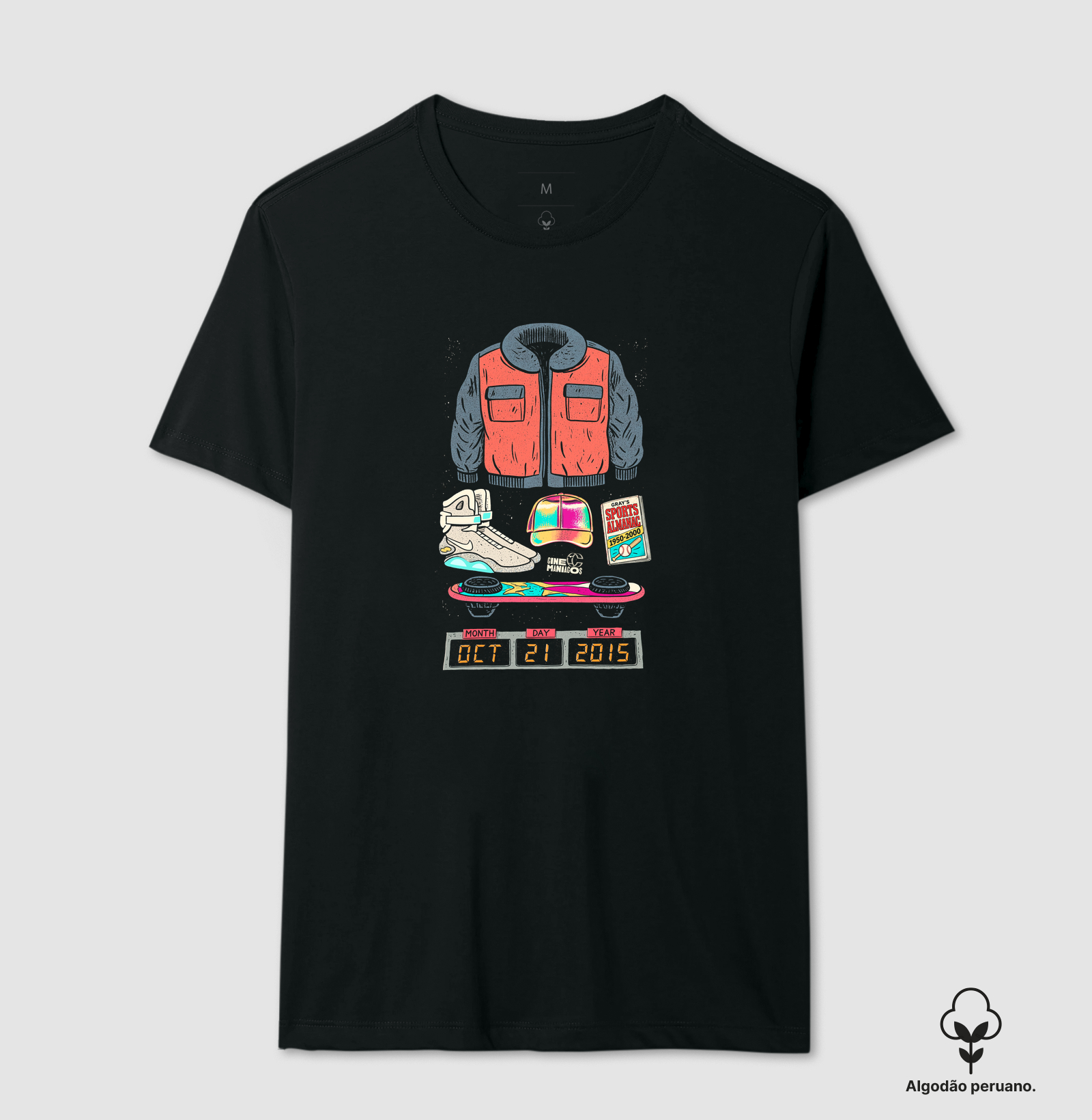 Camiseta Marty 2015 — De Volta para o Futuro II - Camiseta Algodão Peruano