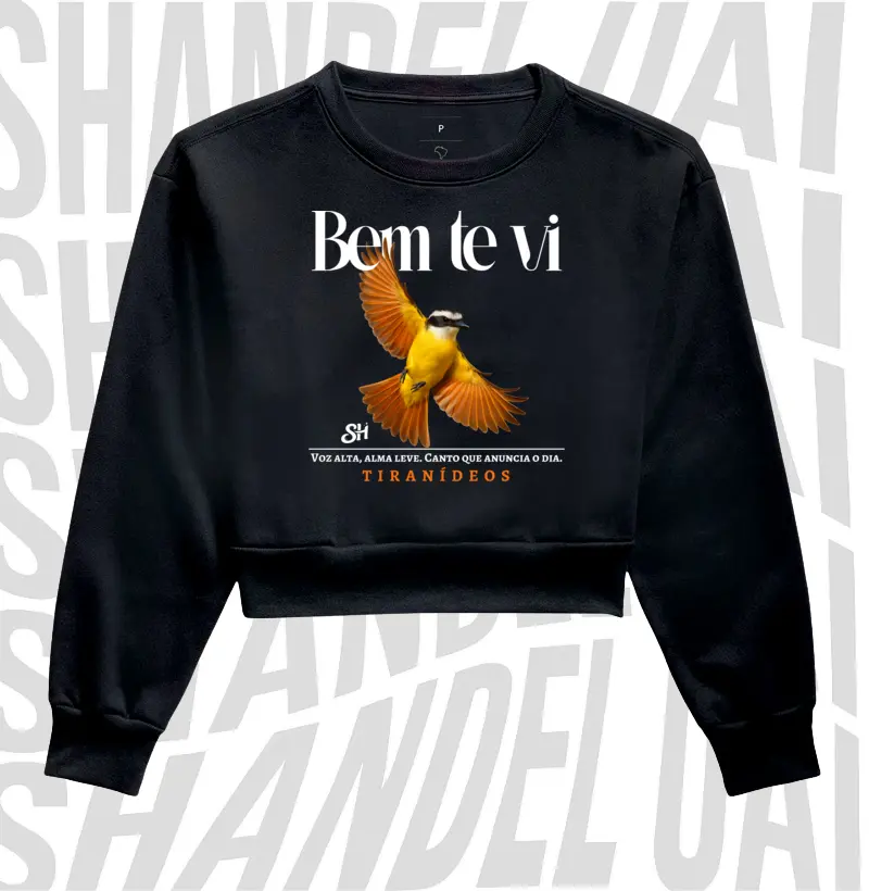 Bem-te-vi - Cropped Moletom