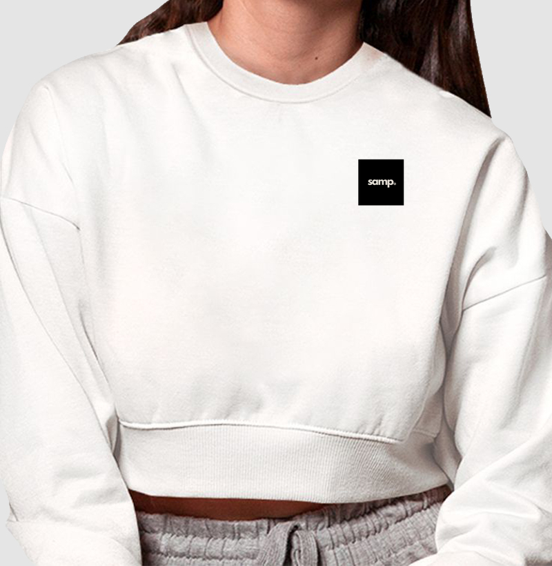 Cropped Moletom TAG LOGO