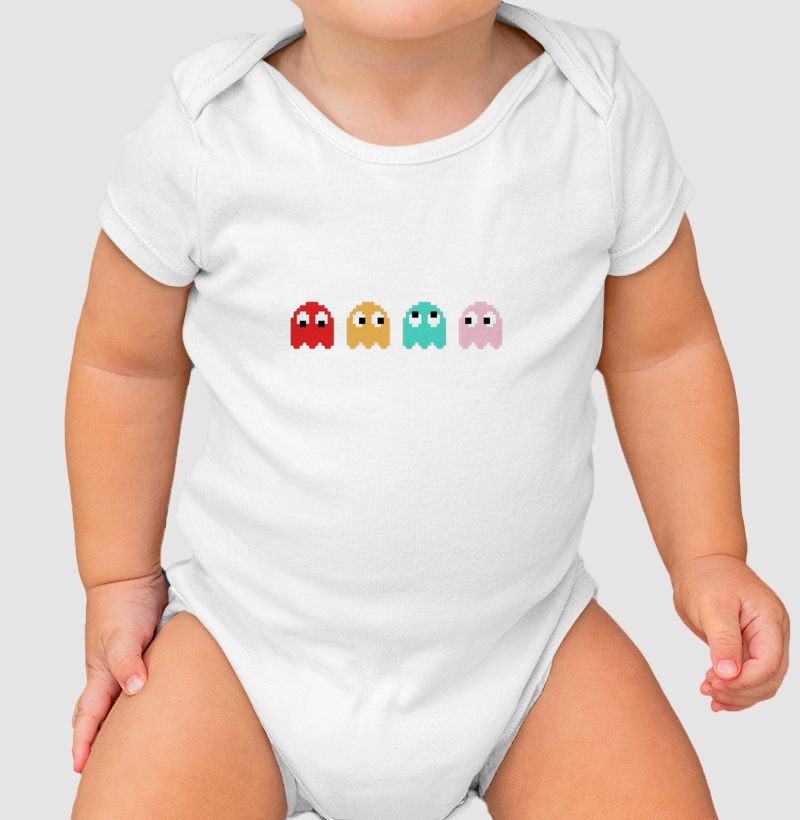pac-man minimalist - Body Infantil
