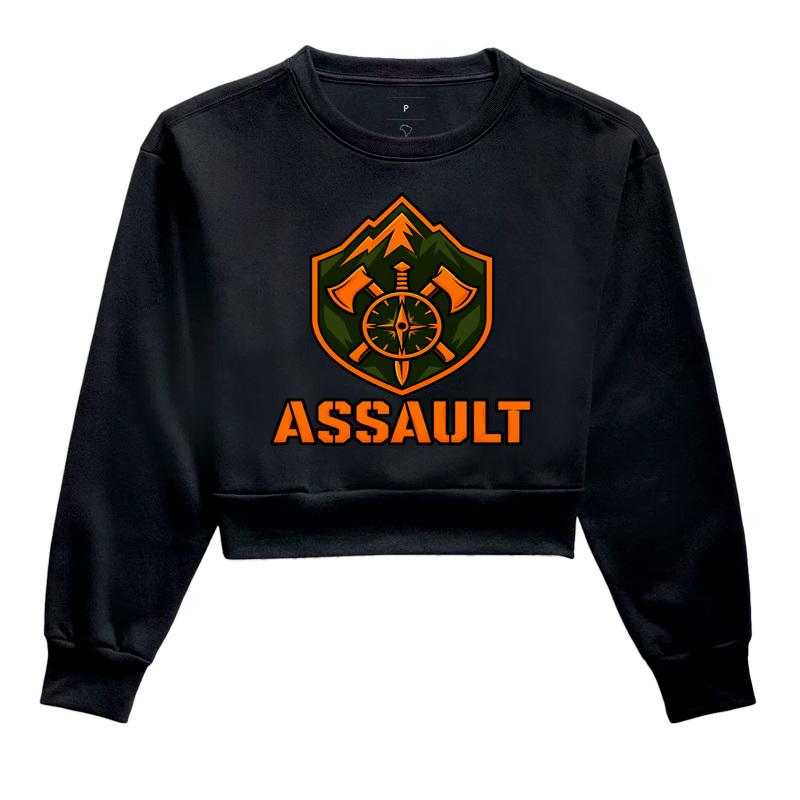 ASSAULT OUTDOOR - Cropped Moletom