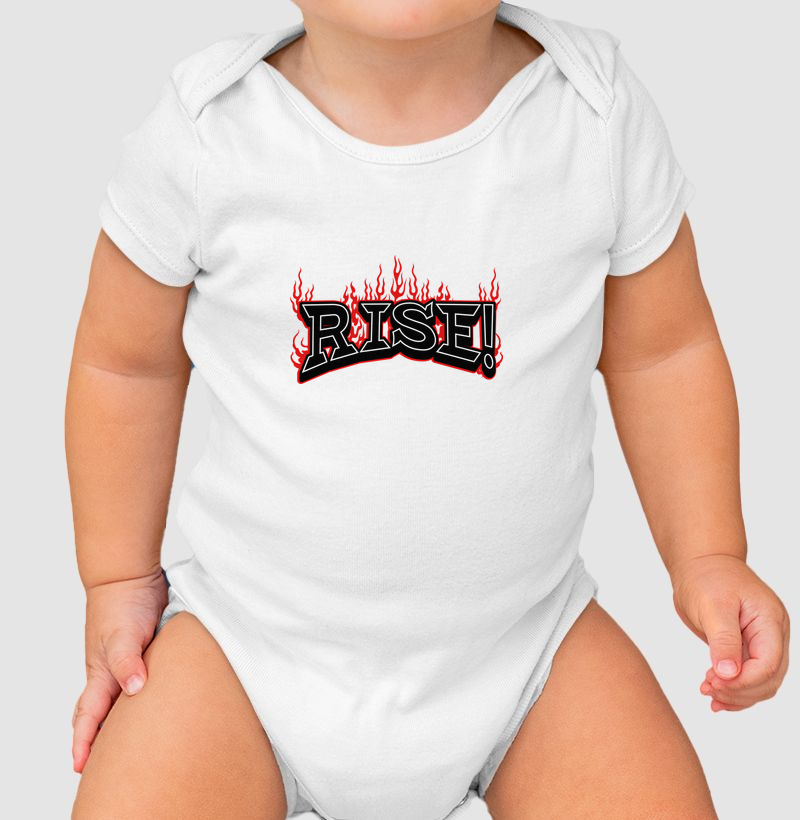 Body Infantil Rise! Streetwear Básica Premium Unissex – Moda Urbana
