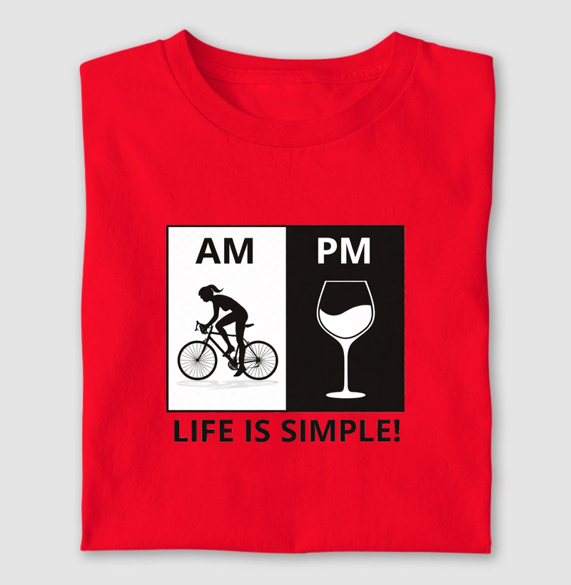 Life is simple! ( bicicleta/mulher )