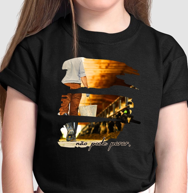 não pode parar! - Camiseta Infantil