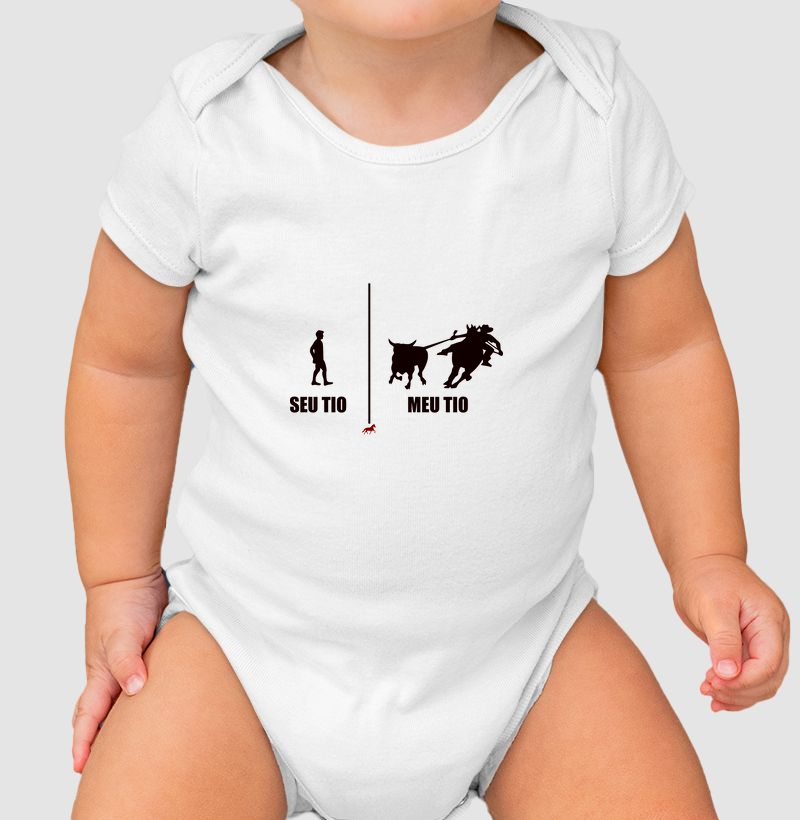 Seu tio, meu tio vaquejada - Body Infantil