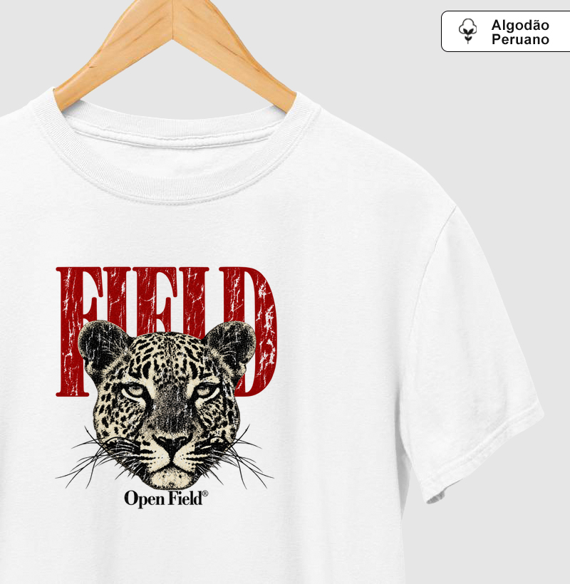 Criaturas | Estampa Leopard Vintage - Camiseta Algodão Peruano