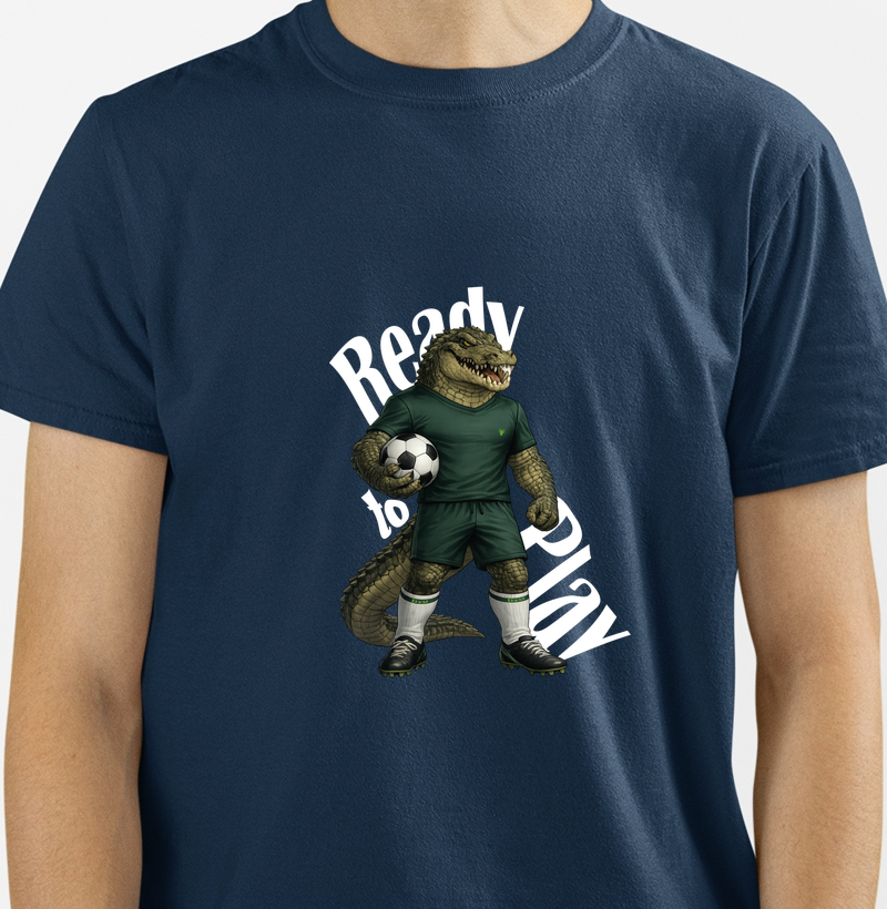 Camiseta Crocodilo Futebolista - Ready to Play