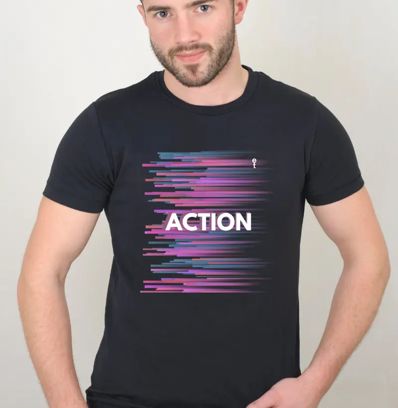 Camiseta Masculina Action Lilás