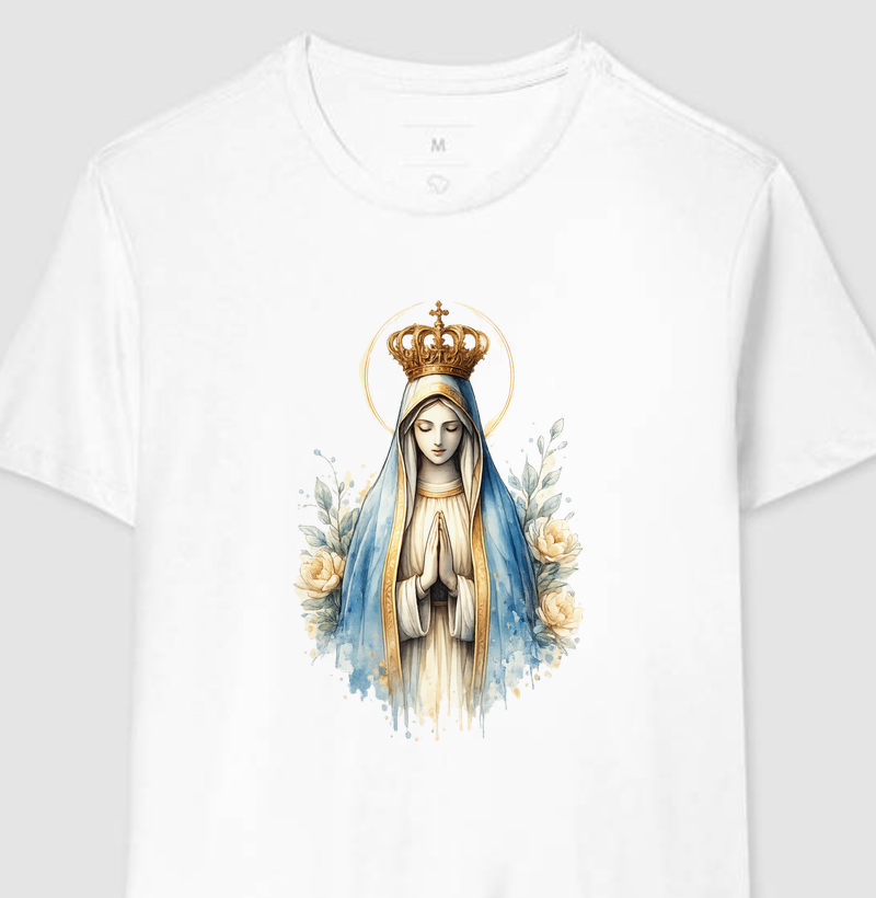 Camiseta Nossa Senhora em Aquarela