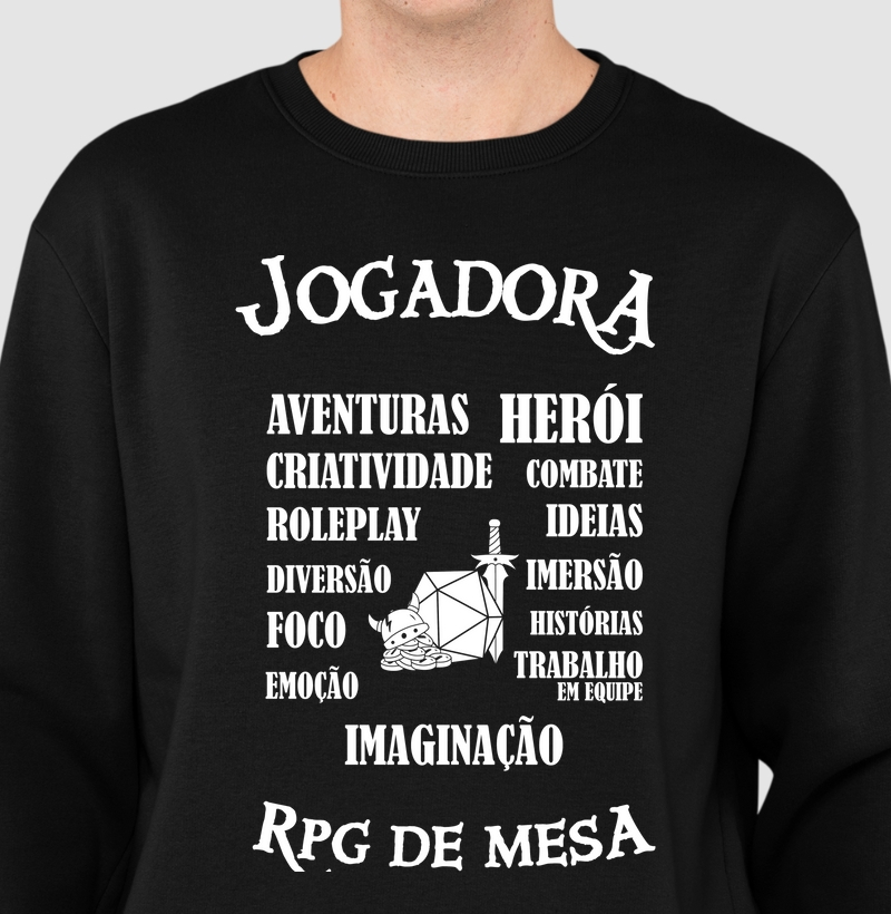 JOGADORA MOLETOM SUETER