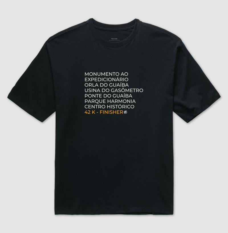 Camiseta Maratona - Percurso Maratona POA 