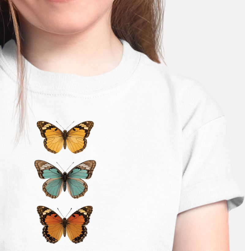 T-shirt Quarteto de Borboletas