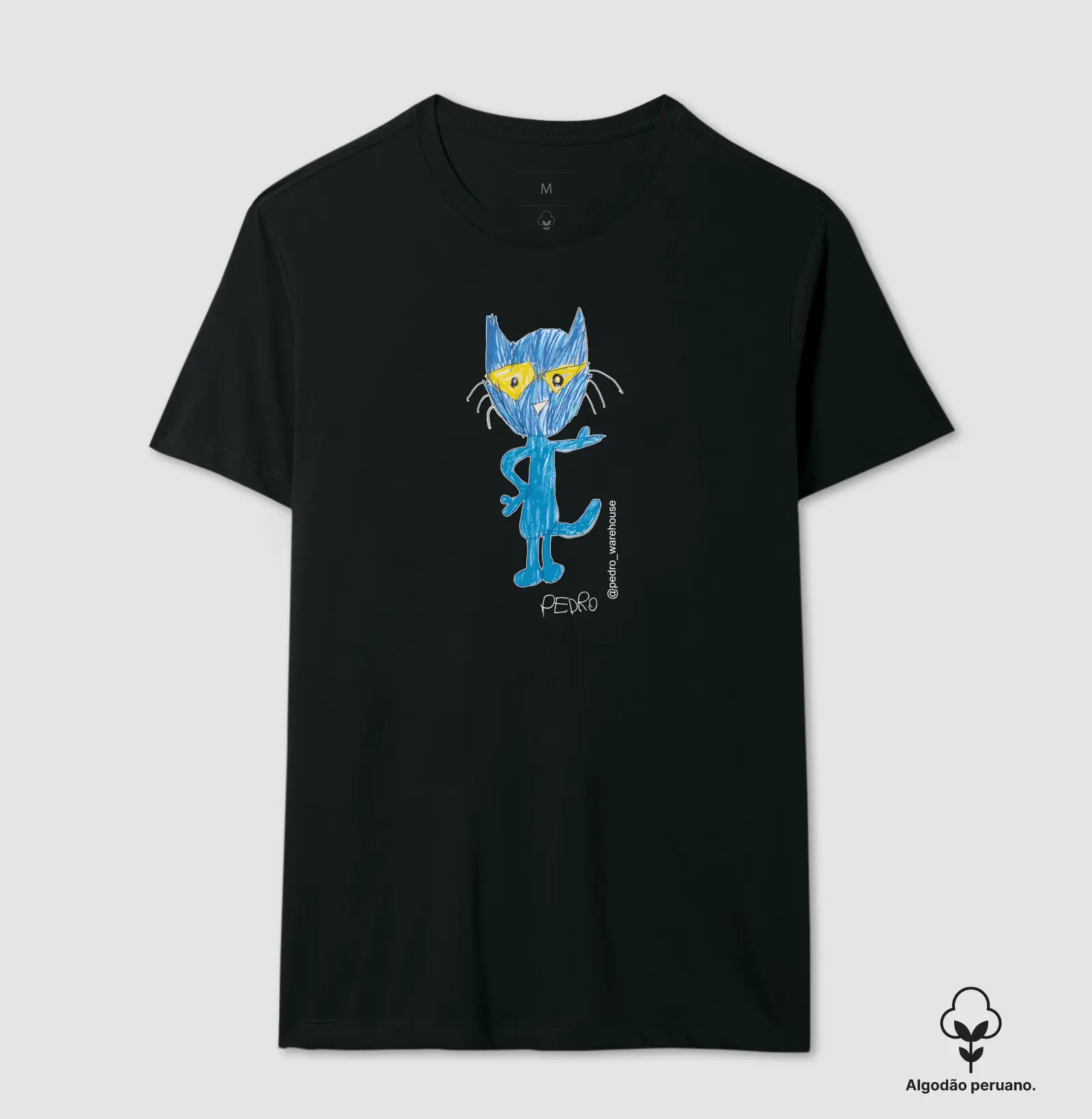 CAMISETA PREMIUM ALGODÃO PERUANO – GATO FIUFIU