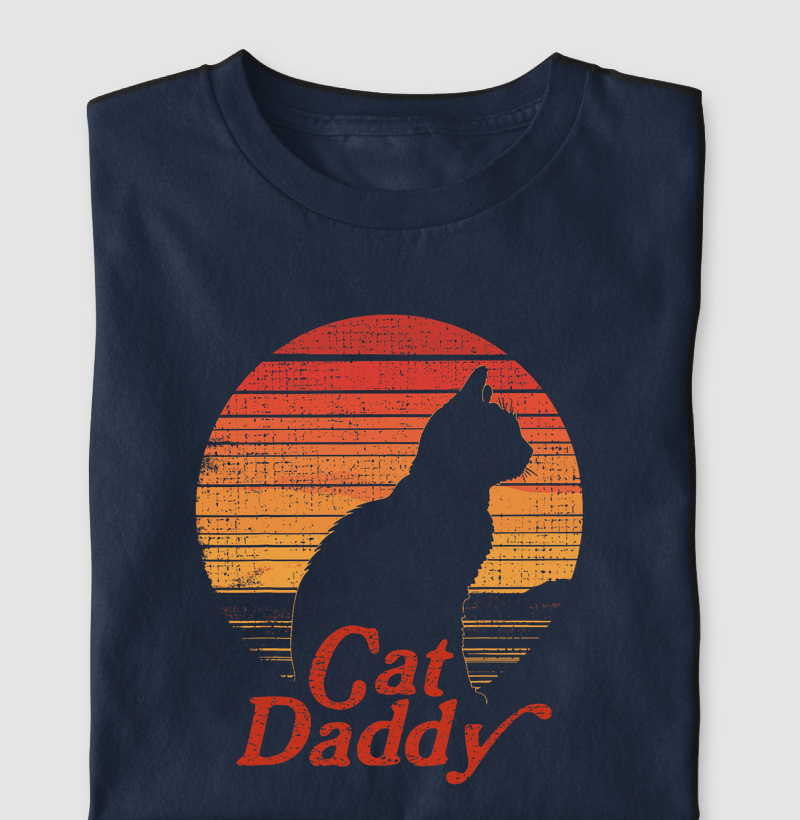 Cat Daddy – Estilo Retrô para Pais de Gato