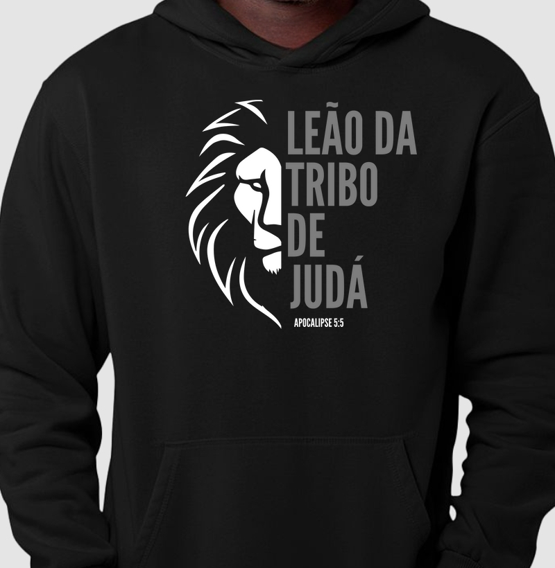 Moletom c/ capuz - Leão da Tribo de Judá