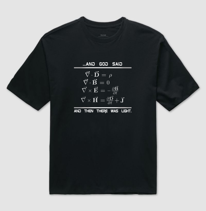 And God Said - Camiseta Oversized
