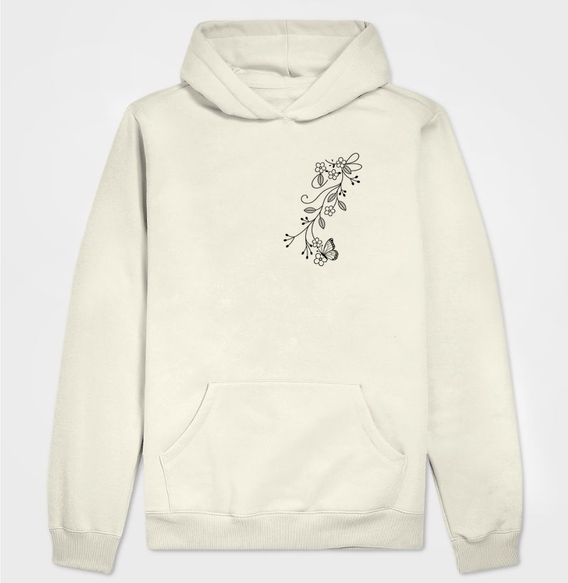 Camiseta Borboleta em Flor
