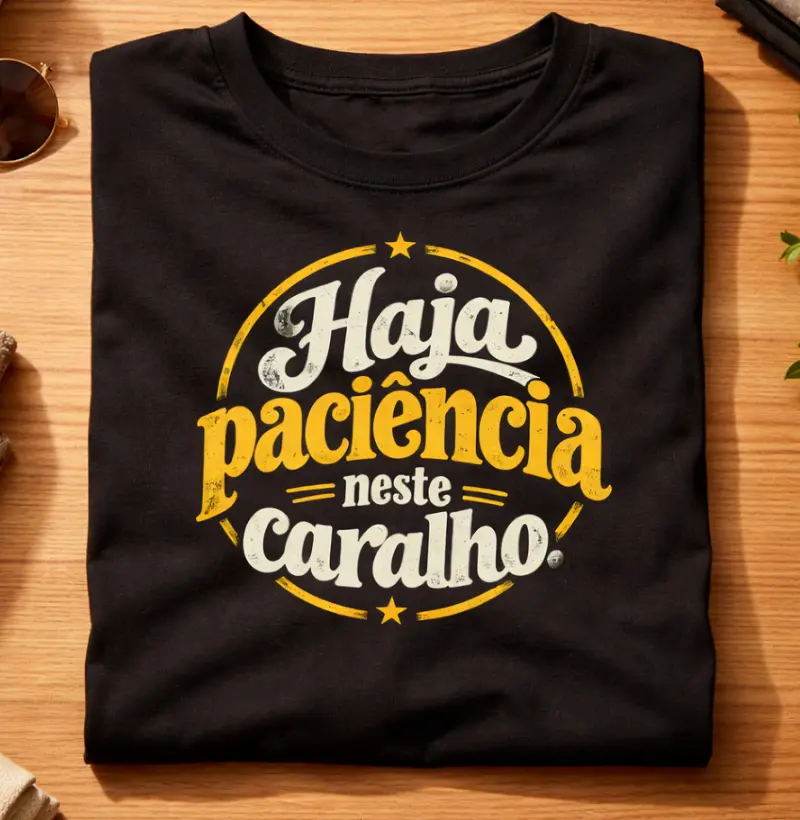 HAJA PACIÊNCIA! - Camiseta
