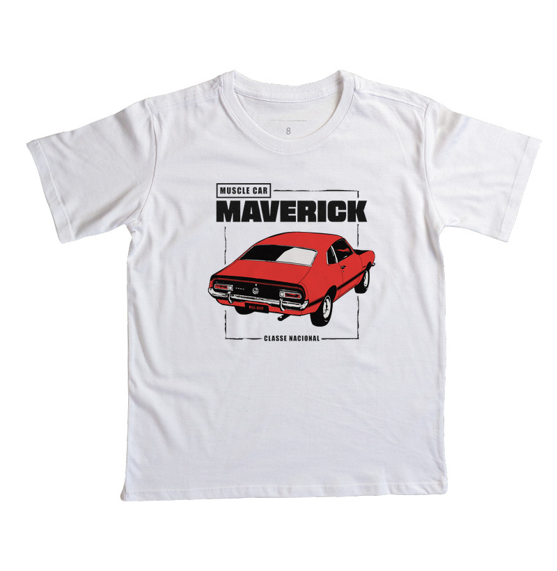 Maverick Muscle Car | Vermelho - Camiseta Infantil