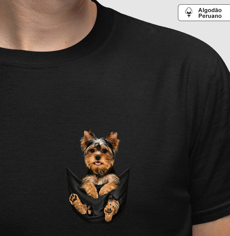 Camiseta Bolso Pet Yorkshire Premium