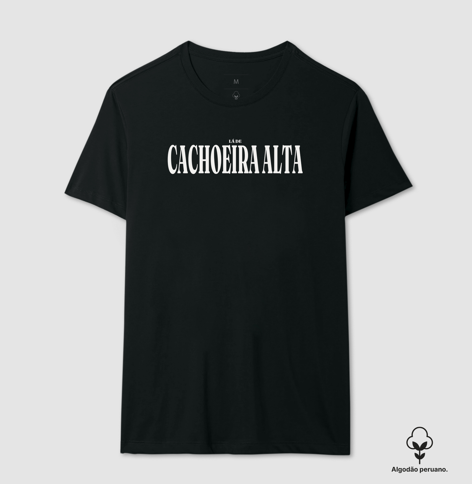 Cachoeira Alta | Tipografia GO - Camiseta Algodão Peruano