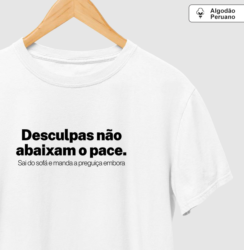 Desculpas não abaixam o pace