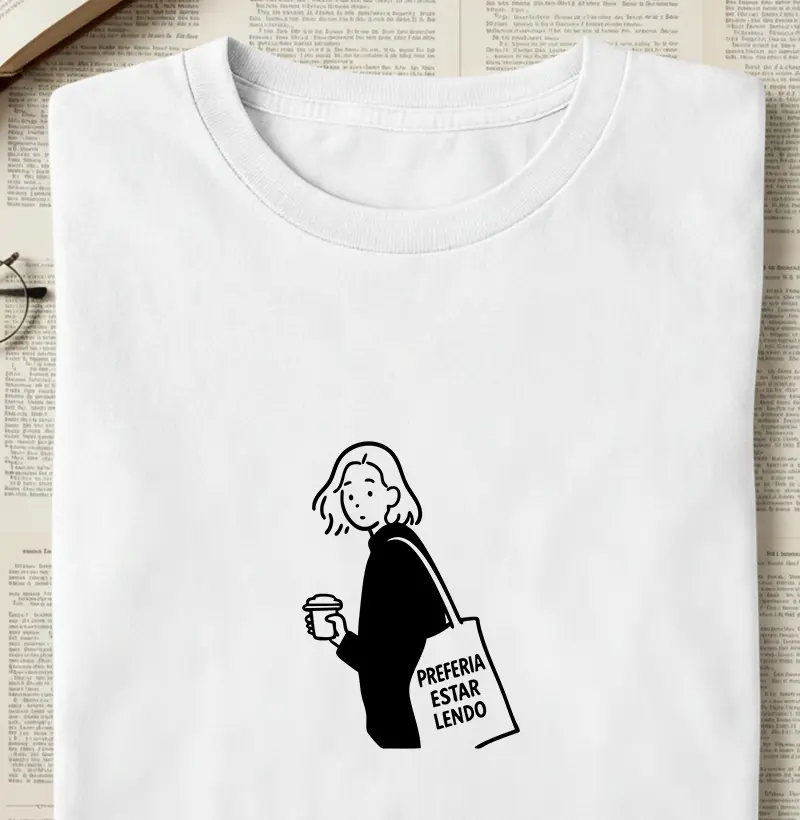 Camiseta - Preferia estar lendo 2