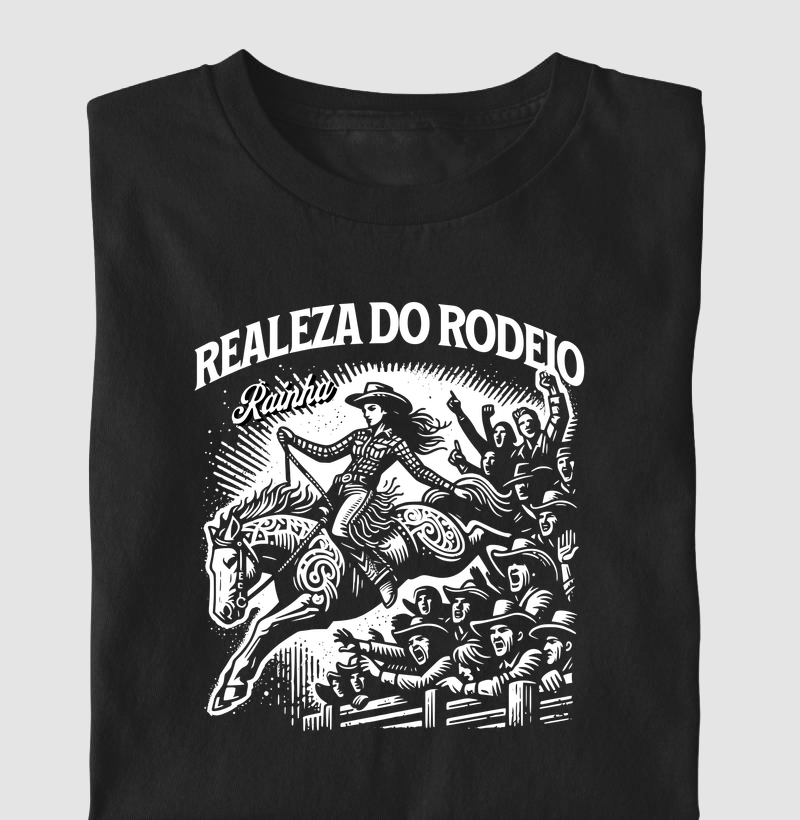 Camiseta Realeza do Rodeio - Rainha Country e Montaria