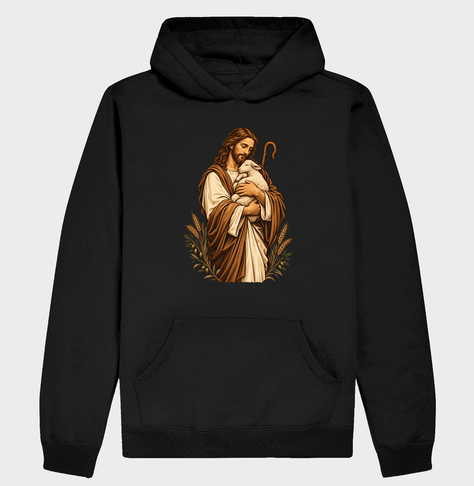 O Bom Pastor - Cristo Vivo - Hoodie Moletom