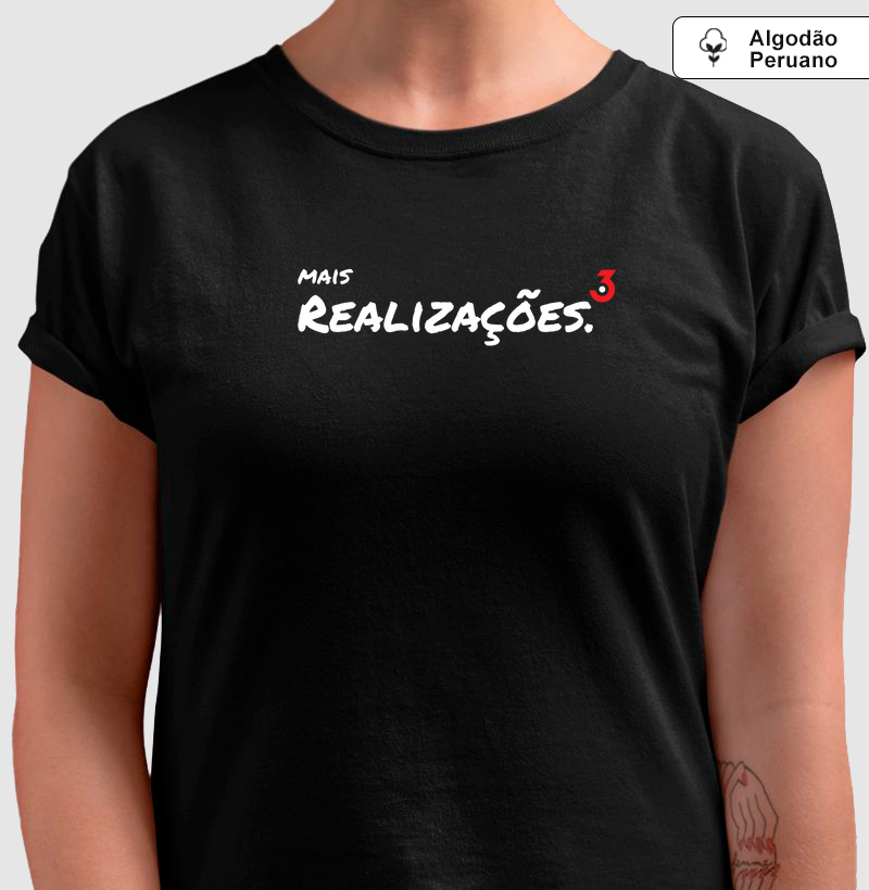 Camiseta Algodão Peruano 3Car Manifesto Mais Realizações