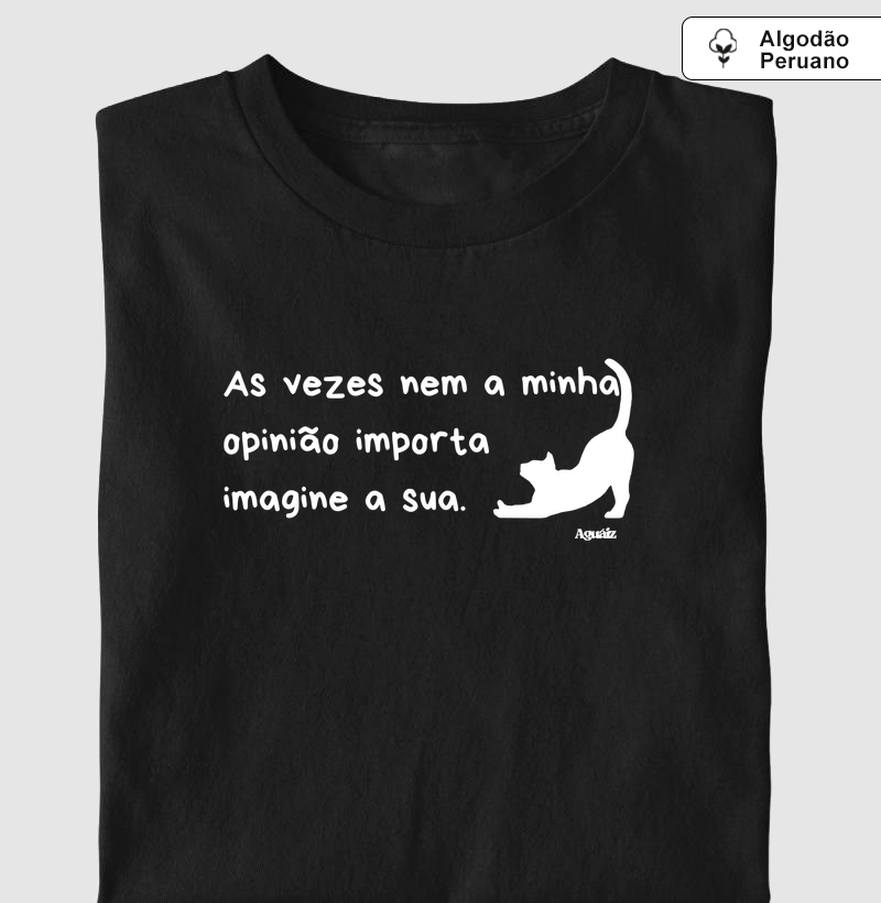 Nem a minha opinião importa