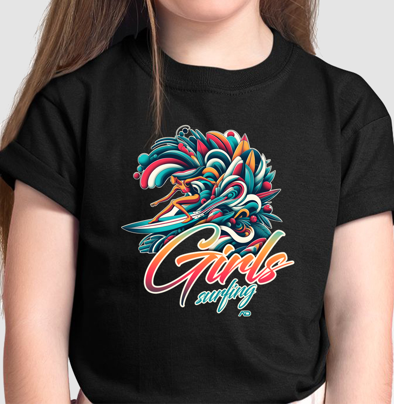 Girls Surfing