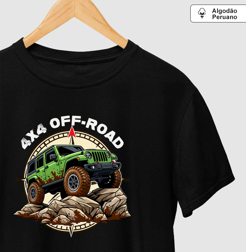 4x4 Off-Road - Jeep - Camiseta Algodão Peruano