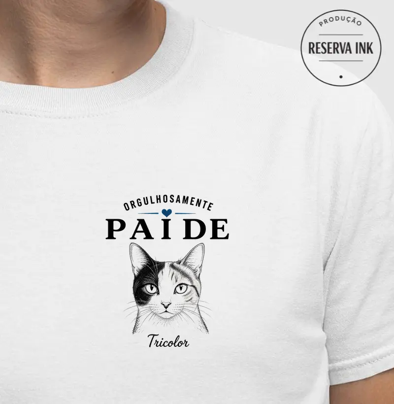 Orgulhosamente Pai de Gato Tricolor