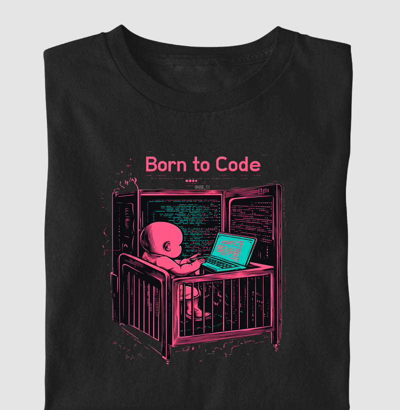Camiseta infantil "Born to code" II - T.I