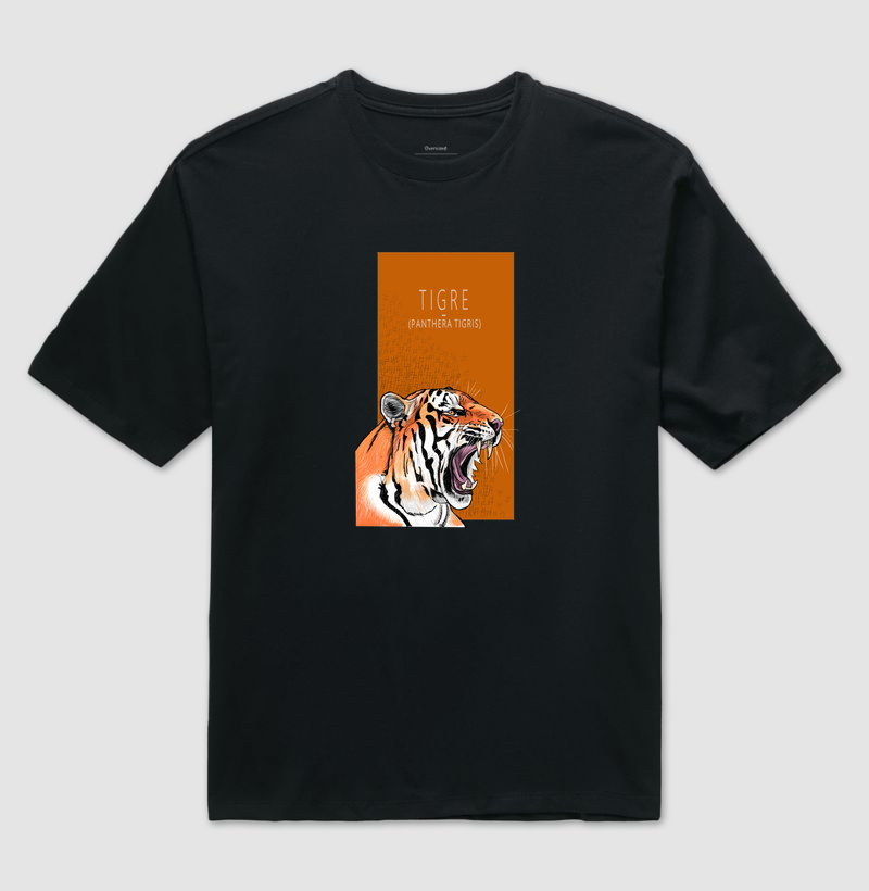 Camiseta Oversized Tigre - Camiseta Oversized