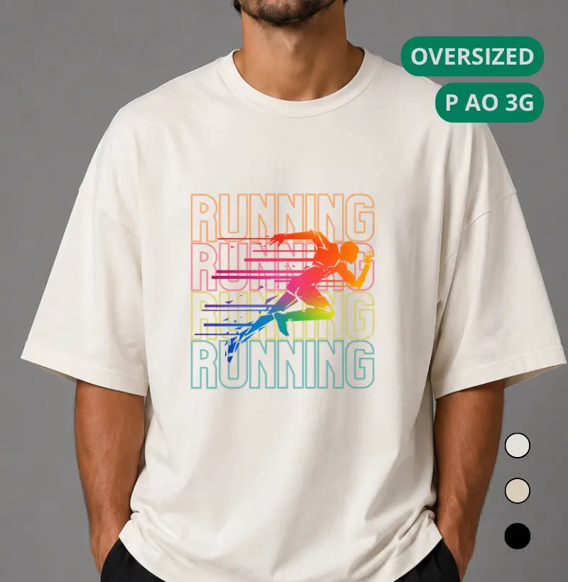 Camiseta Oversized - Running - Camiseta Oversized