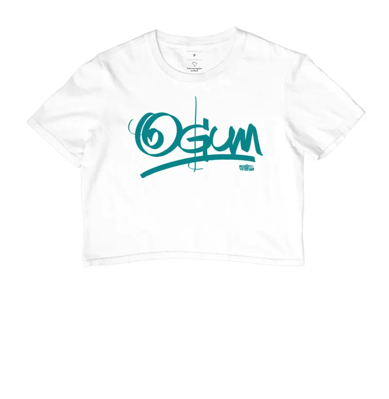 Cropped Ogum Blue Maria Patuá