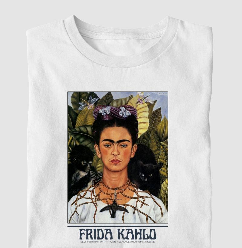 Self-Portrait with Thorn Necklace and Hummingbird (1940) -  FridaKahlo