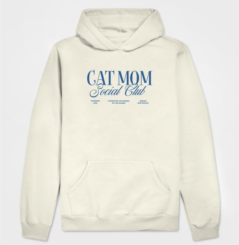 Hoodie Cat Mom Social Club