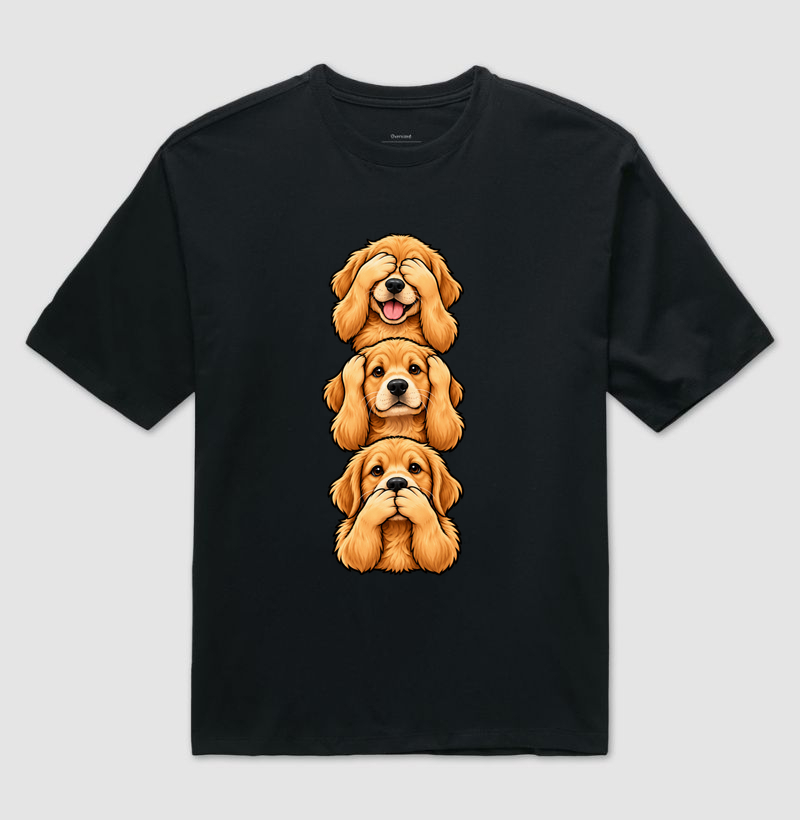 Ver, ouvir e falar versão Golden - Camiseta Oversized