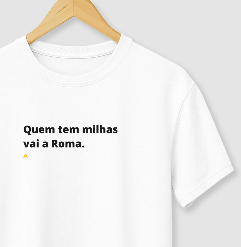 Quem tem milhas vai a Roma