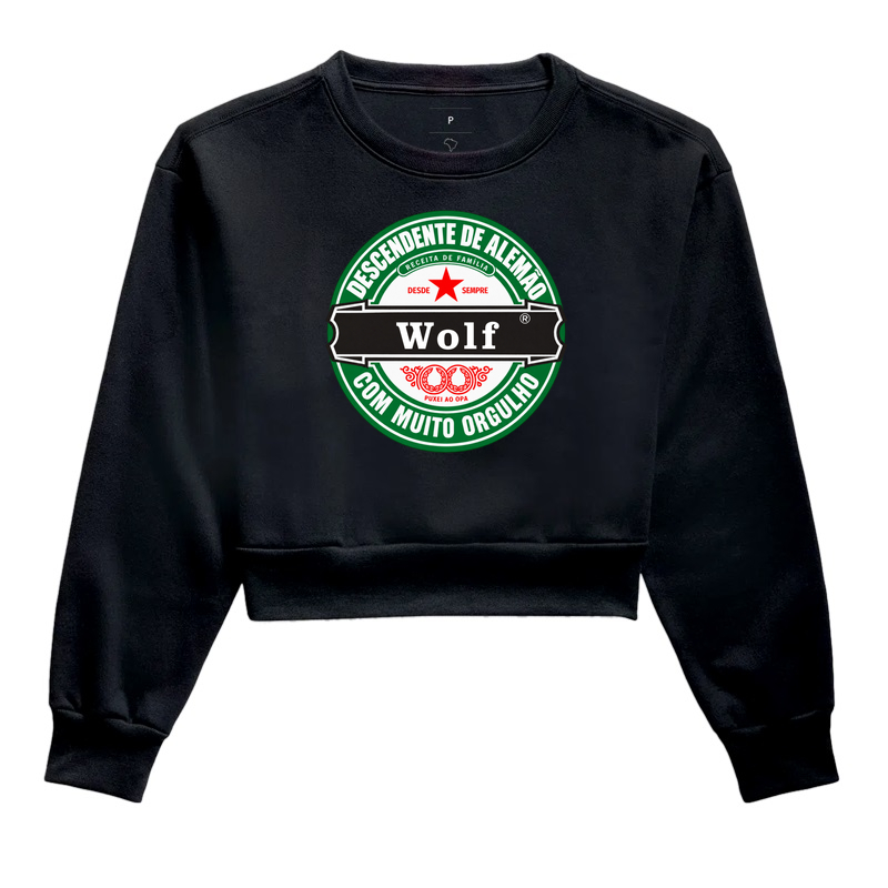 Wolf  - Cropped Moletom