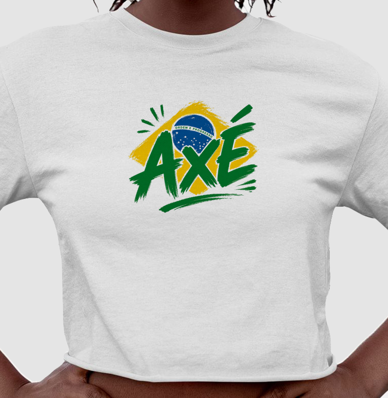 Cropped Axé Bandeira Algodão Premium
