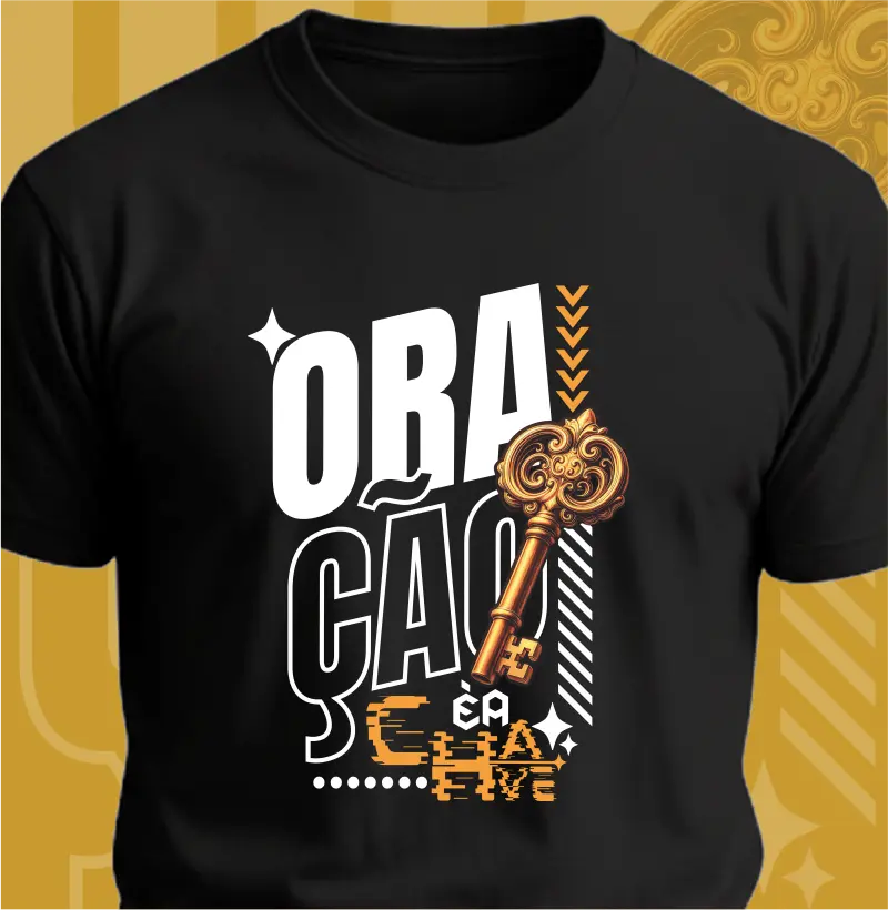 Camiseta oração é a chave