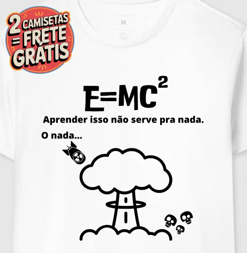 Camiseta Equação de Einstein